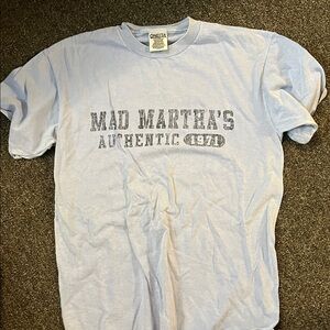7/$20 Light Blue Graphic Tee Mad Martha’s Authentic 1971 7/$20